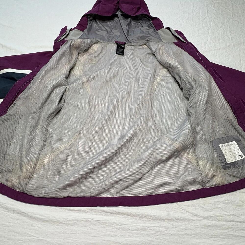 The North Face Girl's Sz XL 18 Purple 2-in-1 Fleece Lined Rain Snow Jacket EUC - Picture 12 of 15